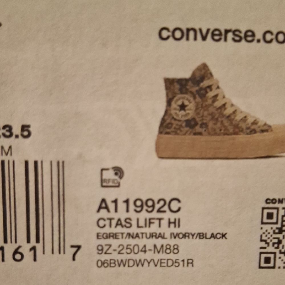 Converse Multicolor Knit Floral Tapestry Lift High-Tops - Picture 8 of 13